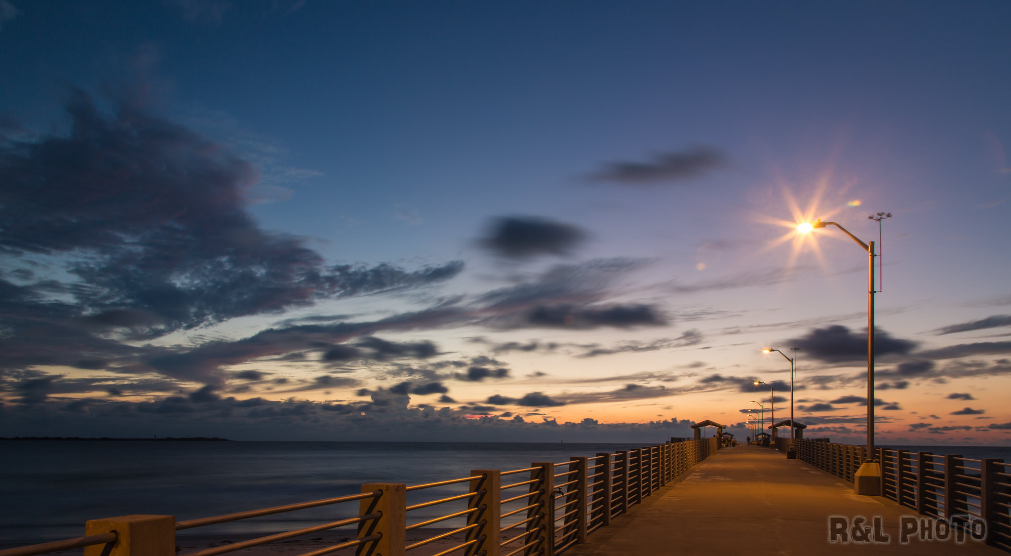 墨西哥湾的晚霞