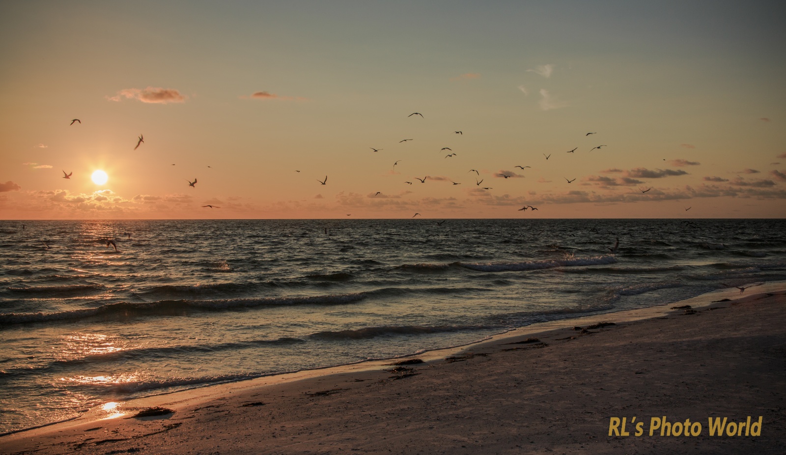 墨西哥湾的日落