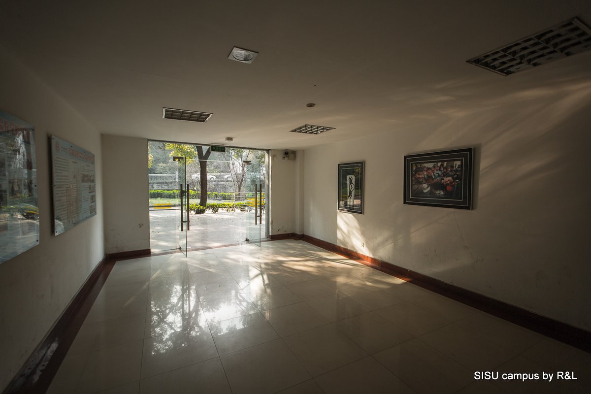 A few steps from the sunny afternoon